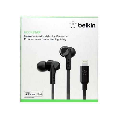 Belkin Rockstar Headphones Earphones With Lightning Connector Bl