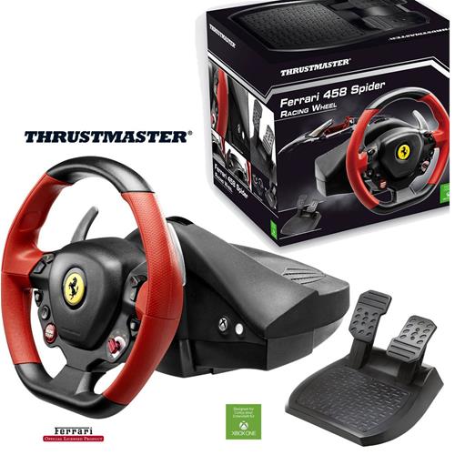 Thrustmaster Ferrari 458 Spider Racing Wheel Xbox One XBONE BRAND NEW ...