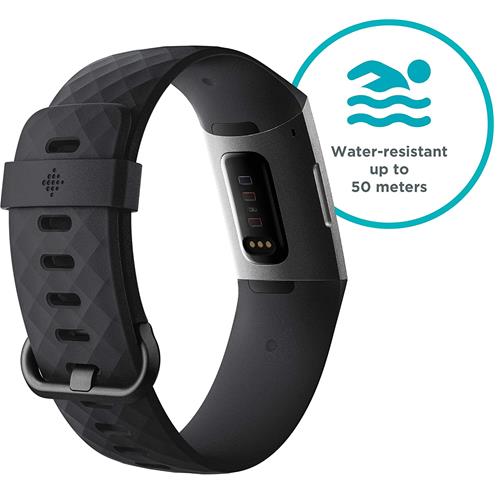 Fitbit Charge 3 Advanced Fitness Tracker with Heart Rate, Swim Tracking & 7 Day Battery
