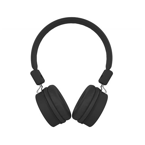 KitSound Brooklyn Foldable Wired On-Ear Headphones, Black - eoutlet.co.uk