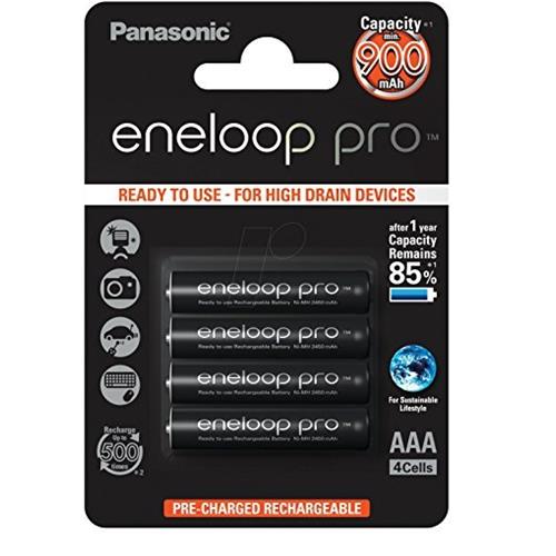 Panasonic eneloop PRO AAA NiMH Rechargeable Battery (4