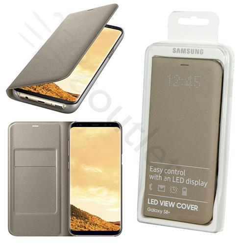 Van Odorless success Samsung LED View Flip Case Cover for Samsung Galaxy S8 Plus + - Gold -  eoutlet.co.uk