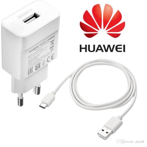 Huawei EU 2 PIN Quick Charge Charger + Type C Cable eoutlet.co.uk