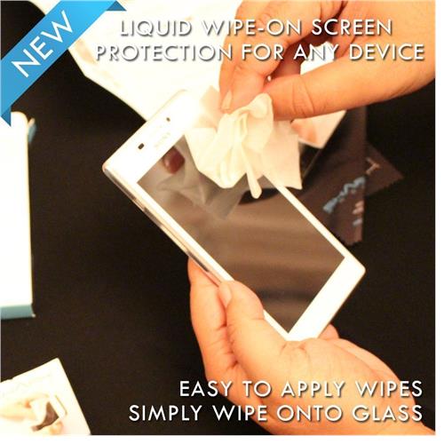 Shark Proof Wipe On Invisible Liquid Screen Protector for Smart Phones