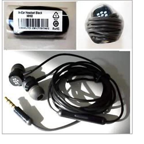 Genuine Blackberry WH60 Black InEar 3.5mm Earphones eoutlet.co.uk